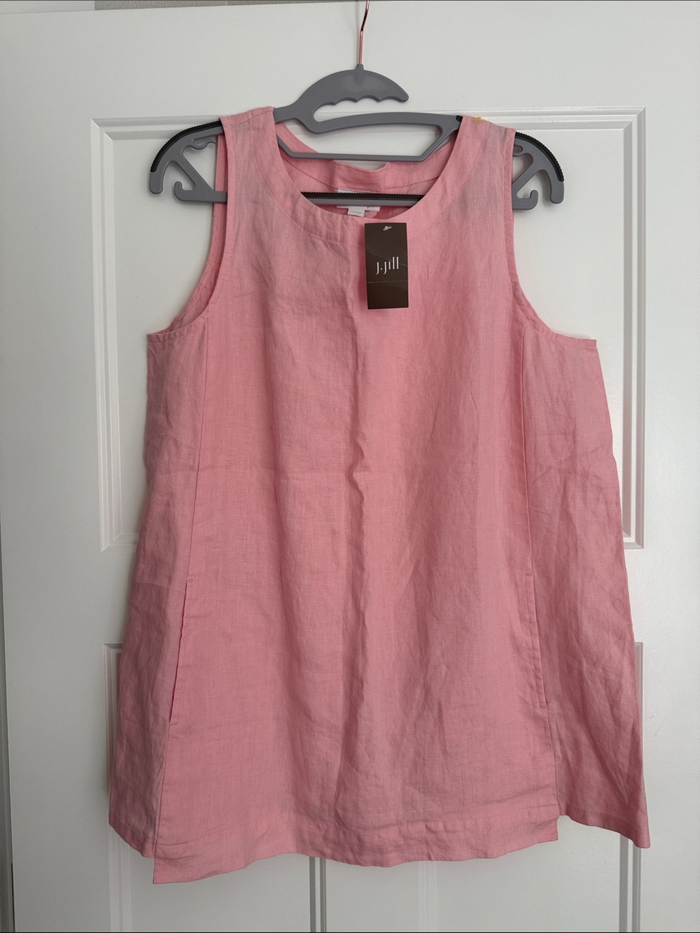 J. Jill Soft Pink Sleeveless Linen Tunic